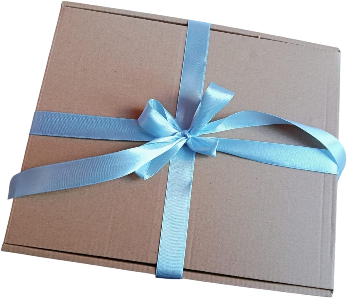 Bomboniere Battesimo Bambino Bambina Cornice in Legno Naturale o Bianca Regalo Nascita in Scatola con Fiocco e Incisione Frase Felicità - Giomel