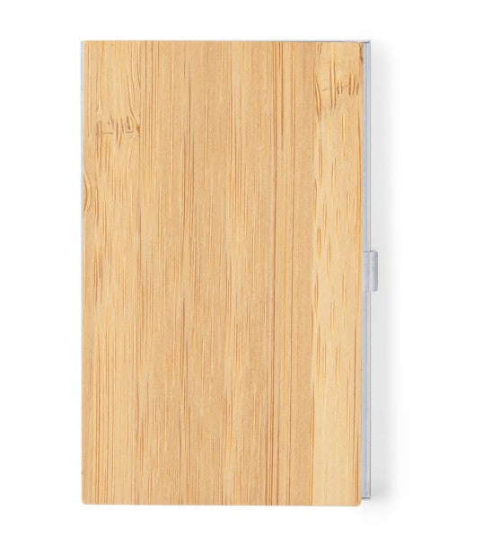 Porta Carta Tessere Personalizzabile in Legno di Bamboo | Incisione Laser Giomel Regalo Laurea Compleanno Originale - Giomel