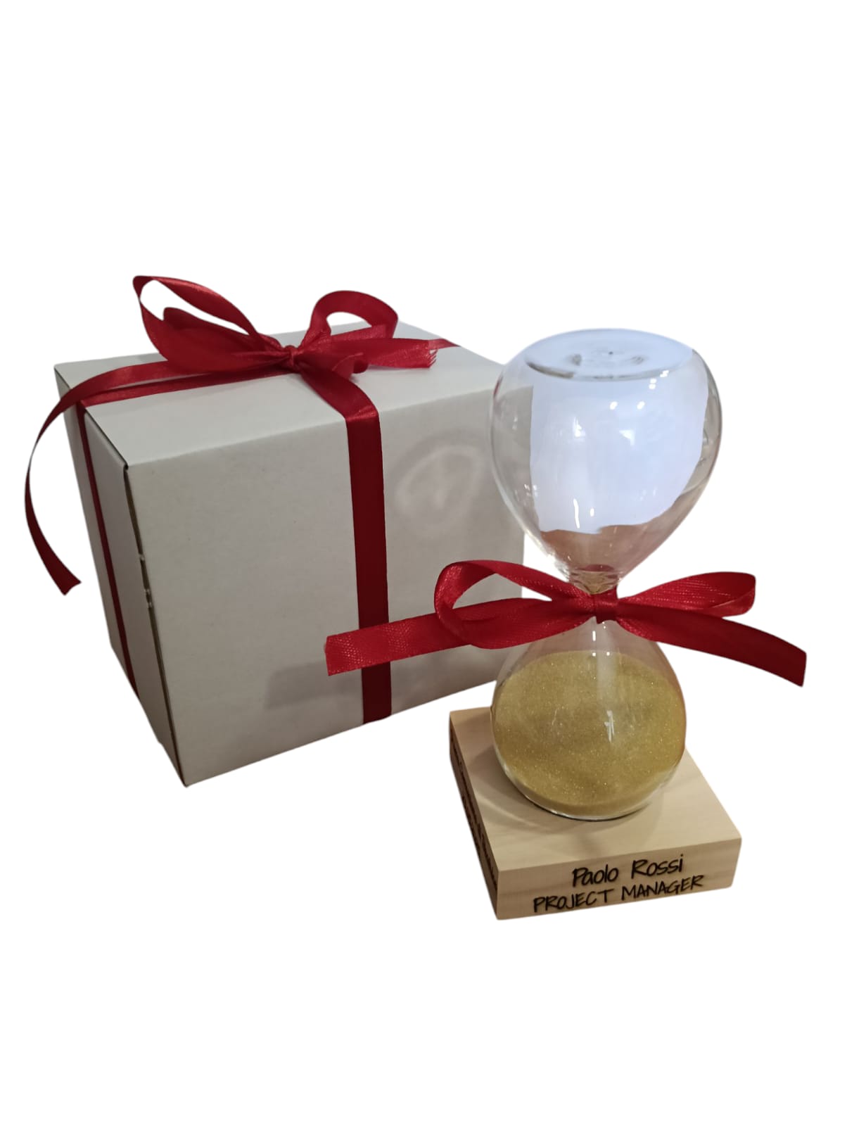 Clessidra personalizzata, Clessidra con incisione, Clessidra tempo, Accessori per ufficio, Regali Bomboniera Comunione Matrimonio - Giomel