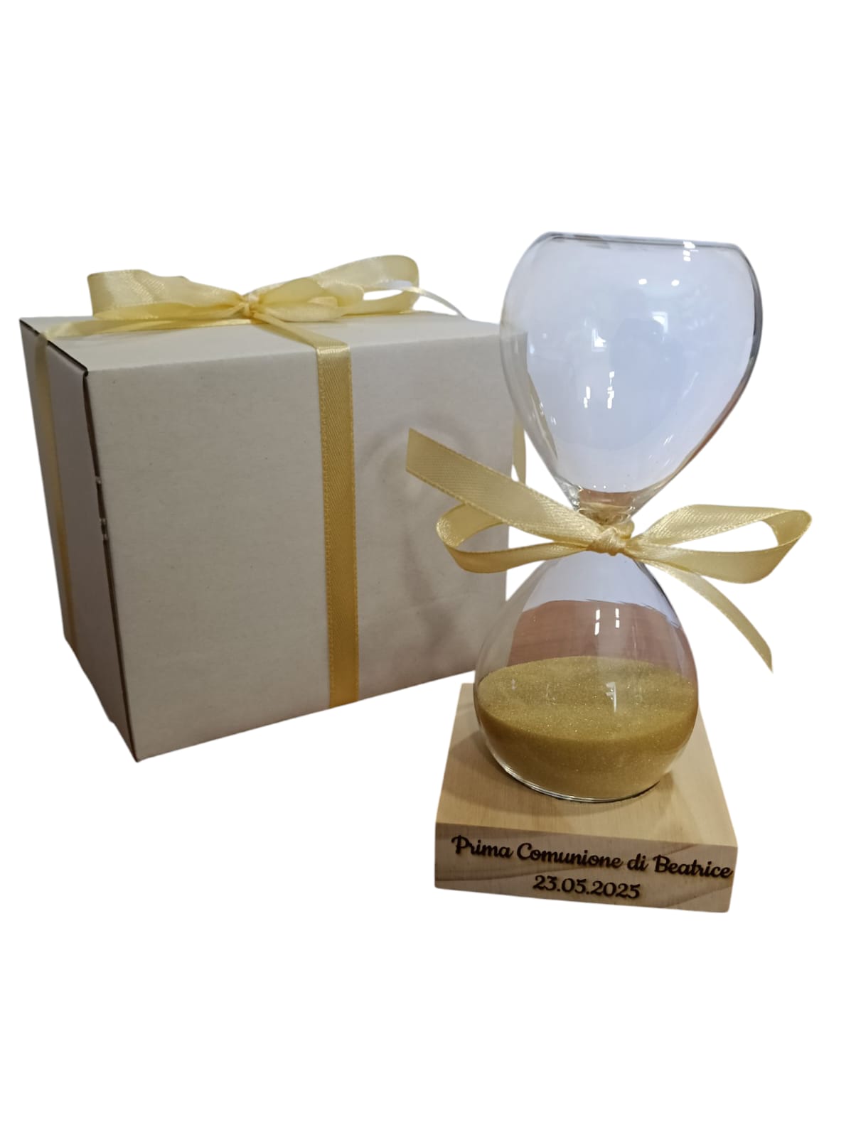 Clessidra personalizzata, Clessidra con incisione, Clessidra tempo, Accessori per ufficio, Regali Bomboniera Comunione Matrimonio - Giomel