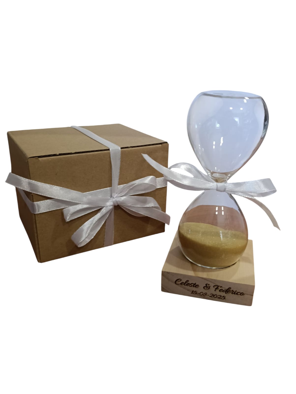 Clessidra personalizzata, Clessidra con incisione, Clessidra tempo, Accessori per ufficio, Regali Bomboniera Comunione Matrimonio - Giomel