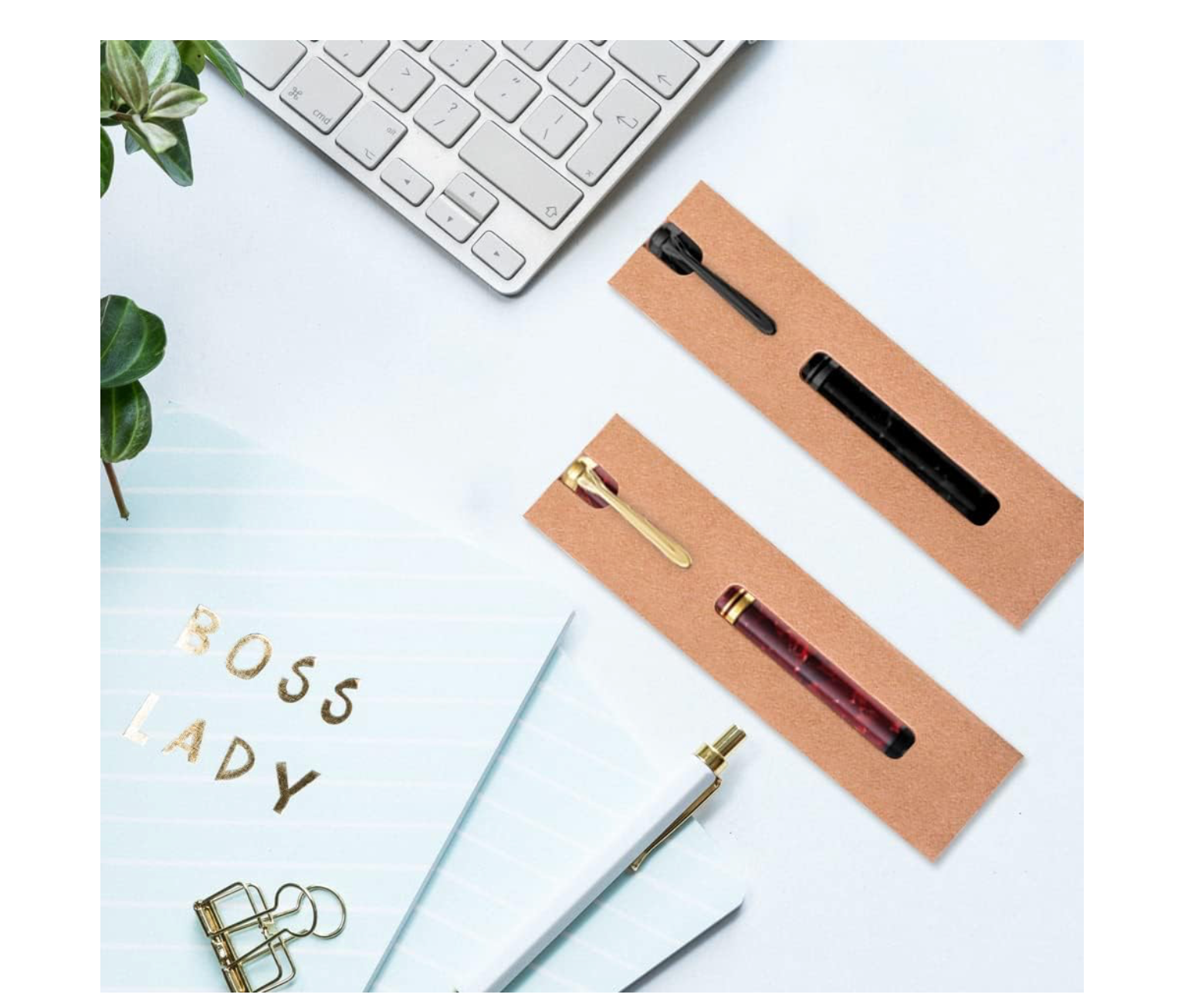 20 Custodie Astucci Singoli per Penna Marroni - Giomel