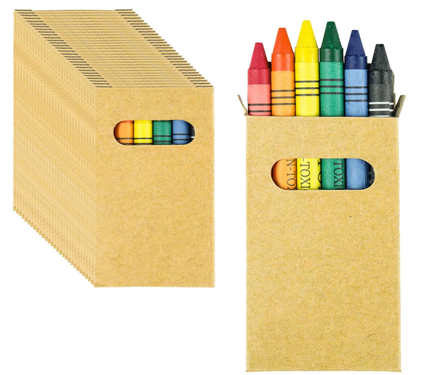 Set Scatoline in Cartone Riciclato con 5 Colori a Cera - Giomel