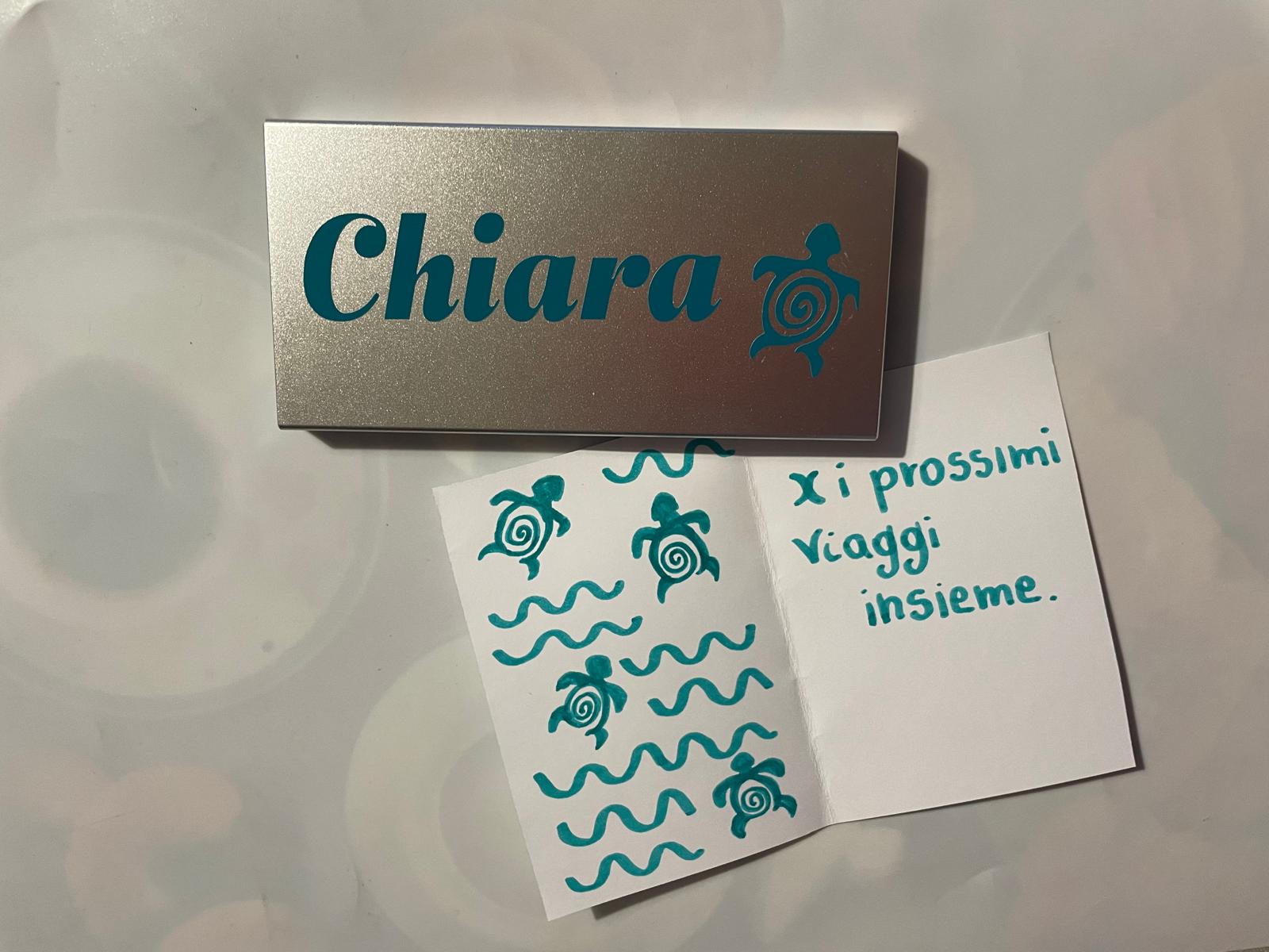 Caricabatterie telefono powerbank smartphone USB ricaricabile e personalizzabile 4000 mAh - Giomel