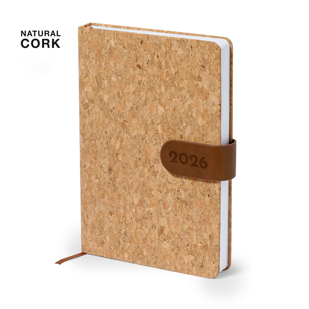 Agenda 2026 in  Sughero Personalizzata con incisione laser e disegno - Giomel