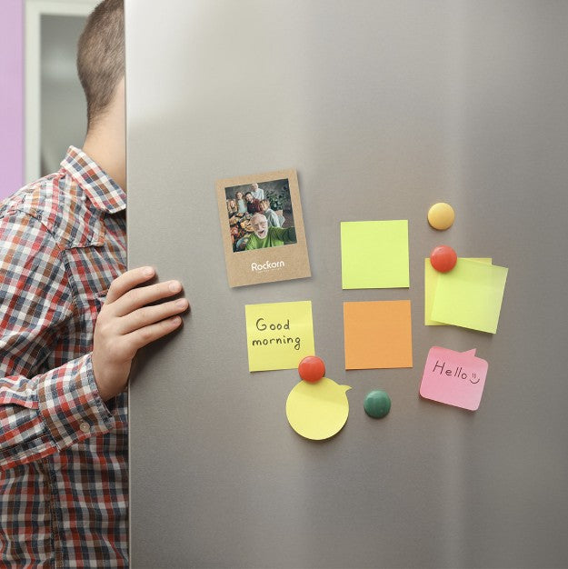 Set 10 Cornici  Portafoto Magnetiche Calamita Polaroid in Cartoncino Kraft Naturale Ideali per Foto Istantanee, Bomboniere e Decorazioni Vintage personalizzabile con Incisione Frase - Giomel