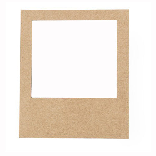 Set 10 Cornici  Portafoto Magnetiche Calamita Polaroid in Cartoncino Kraft Naturale Ideali per Foto Istantanee, Bomboniere e Decorazioni Vintage personalizzabile con Incisione Frase - Giomel