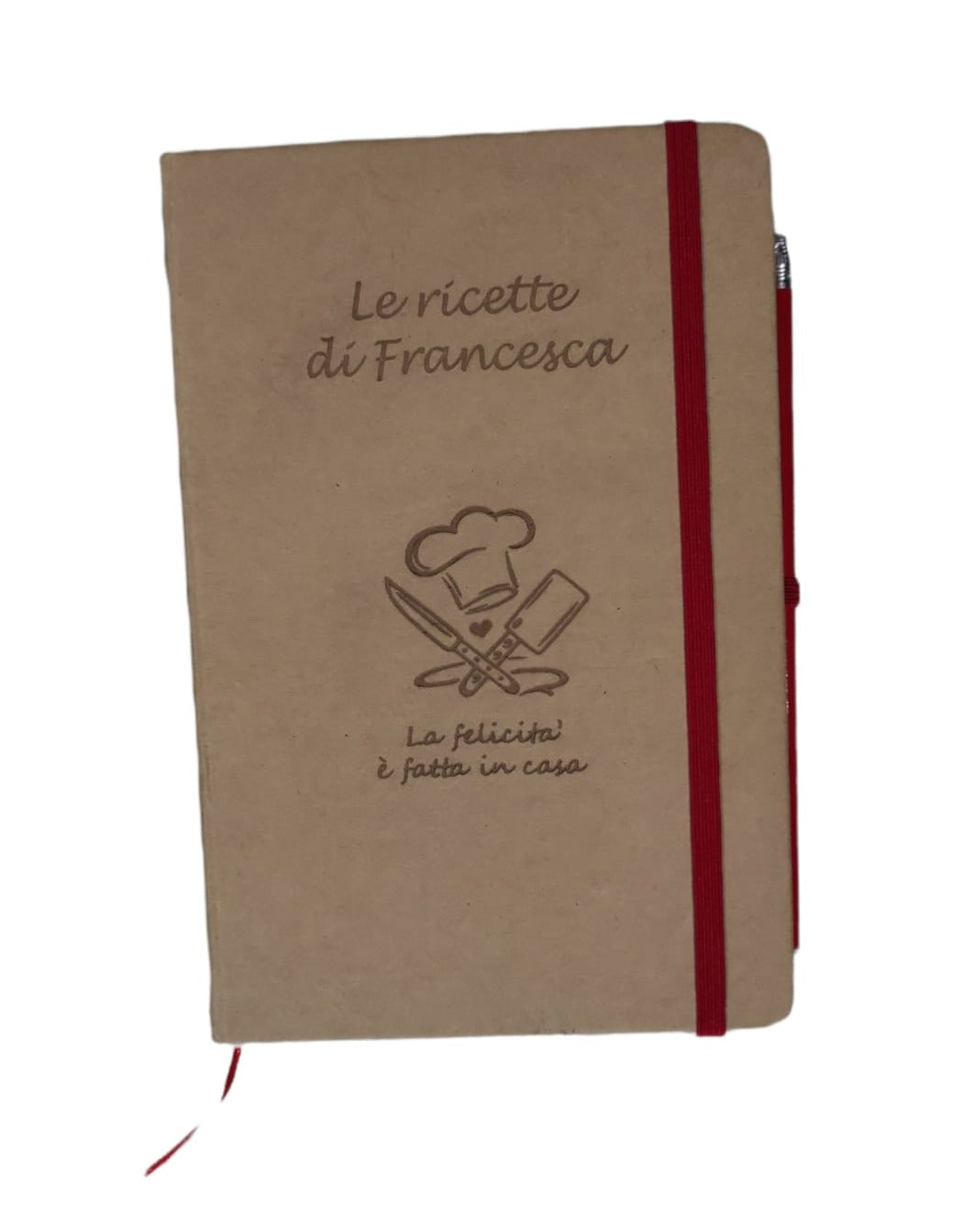 DIARIO TACCUINO IN CARTA RICICLATA CON INCISIONE PERSONALIZZABILE - Giomel