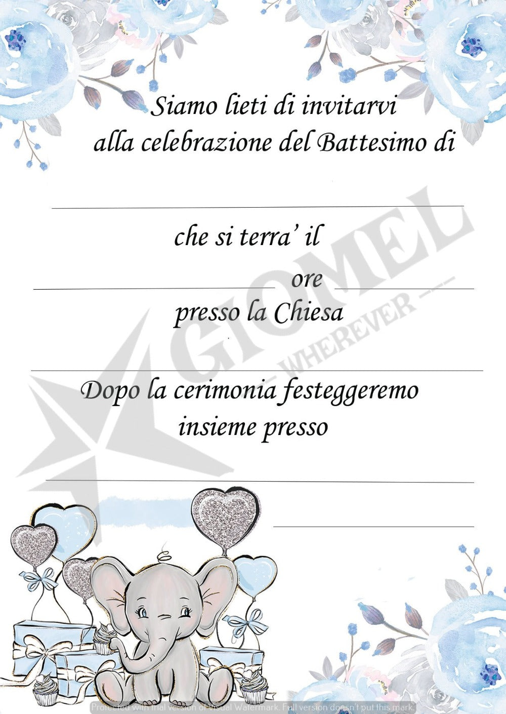 Giomel Inviti Partecipazioni Prima Comunione Bambino Bambina Cartoline per  Invitare alla Cerimonia della Comunione Cartoncino Bianco 10,5x14,8 cm 20  Pezzi : : Casa e cucina