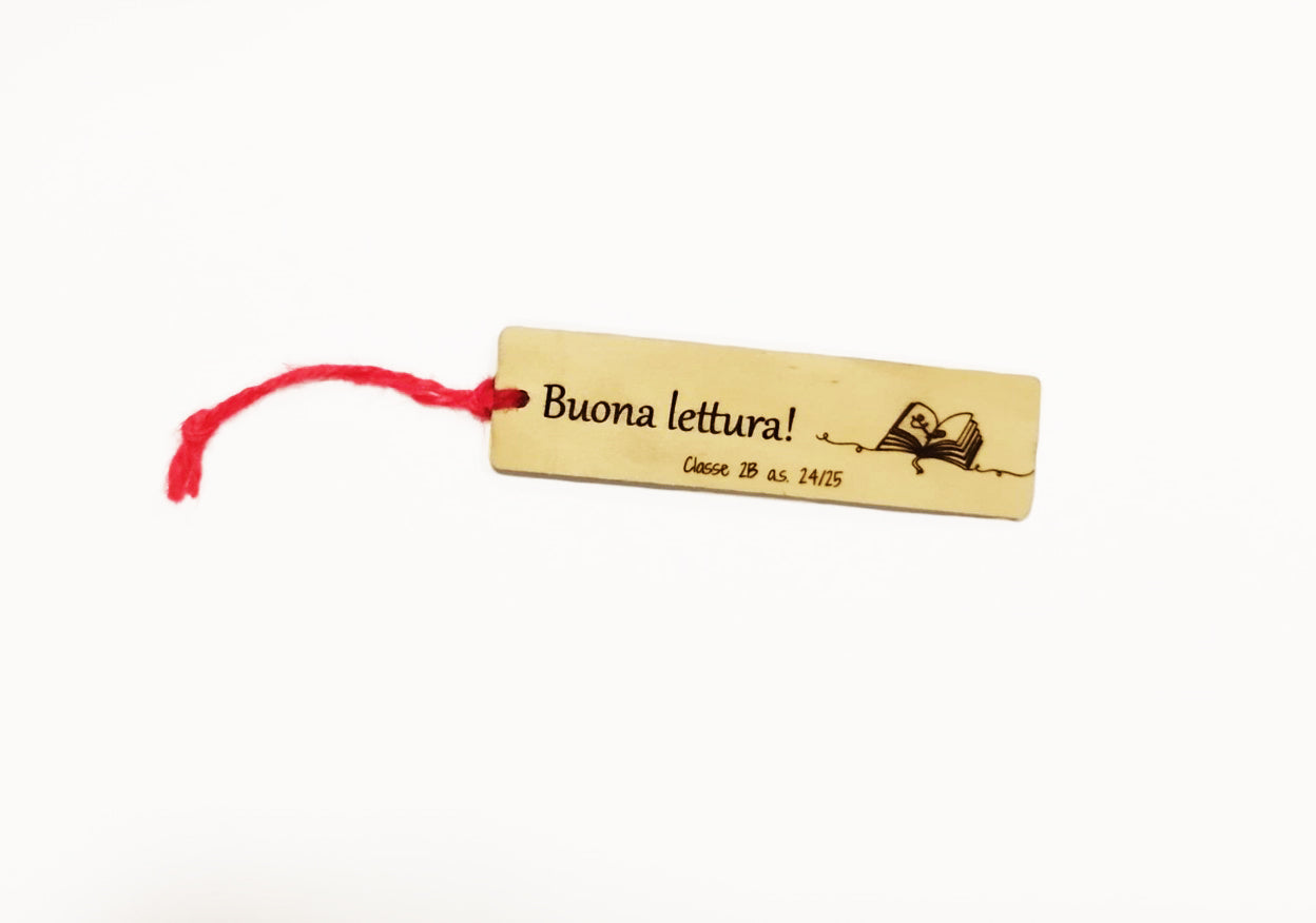 SET 3 SEGNALIBRI IN BAMBOO REGALO SPECIALE MAESTRE PERSONALIZZATO CON INCISIONE LASER - Giomel