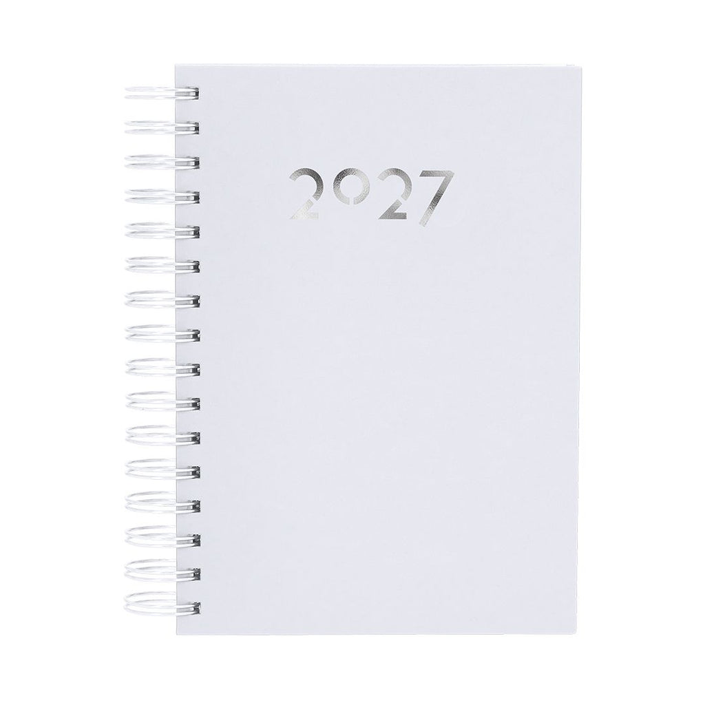 Agenda Giornaliera 2027 Personalizzabile 15x21 cm – Diario 2027 spagnolo e inglese, Copertina Imbottita, Planning Mensile e Obiettivi, Ideale per Casa e Ufficio