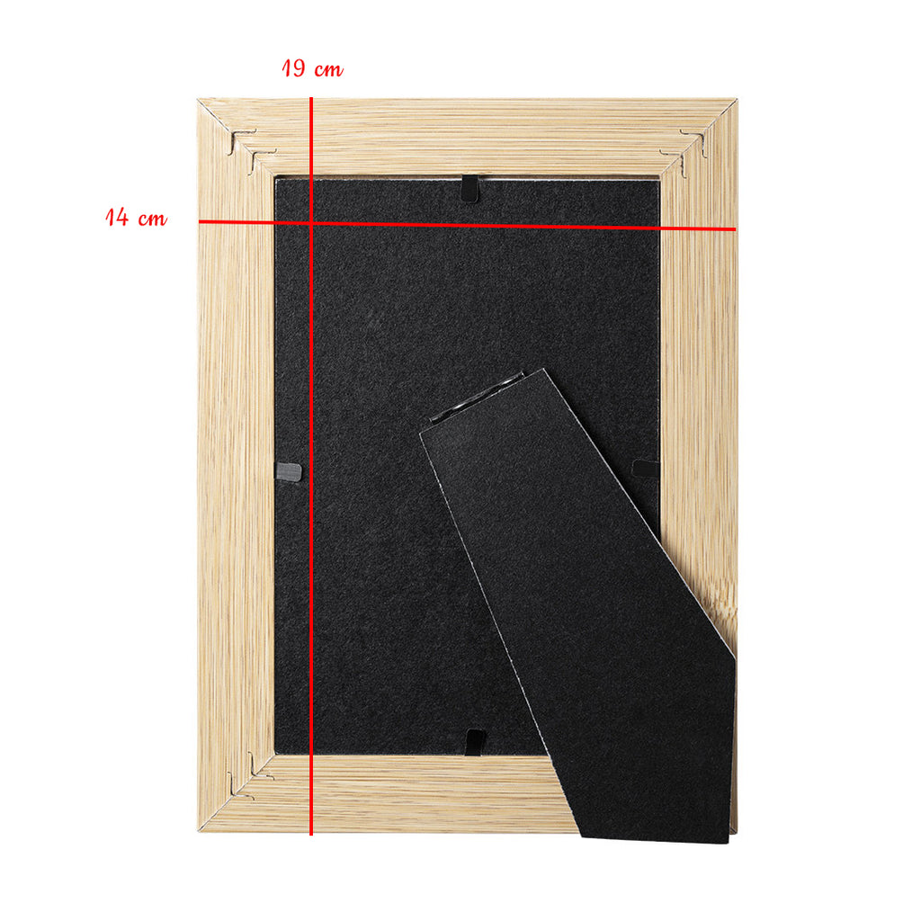 Cornice Portafoto in Legno Naturale con Incisione personalizzata - Giomel