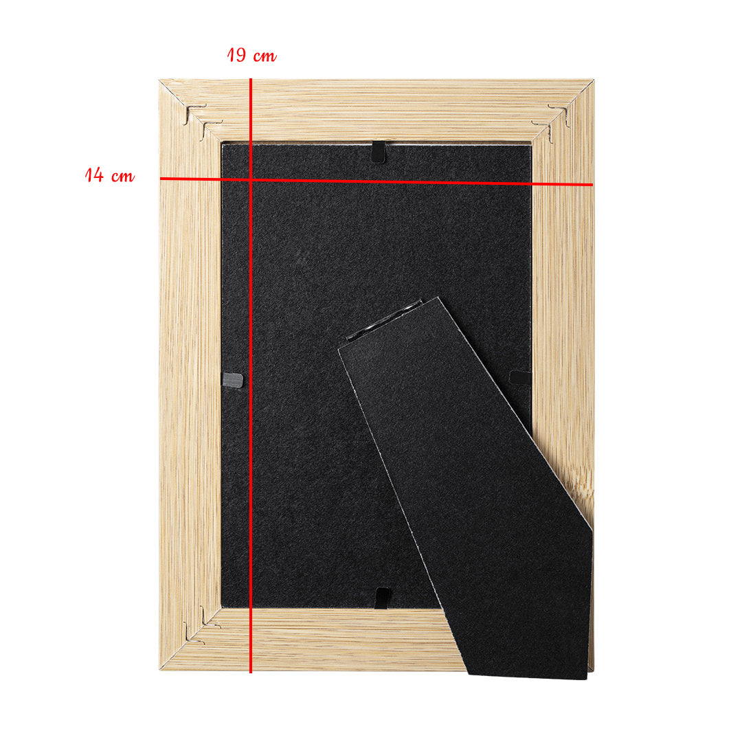 Cornice Portafoto in Legno Naturale con Incisione personalizzata - Giomel