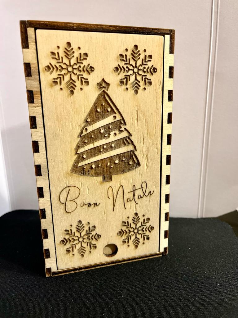 Decorazioni di Natale in legno di pino pezzi 6 - Giomel