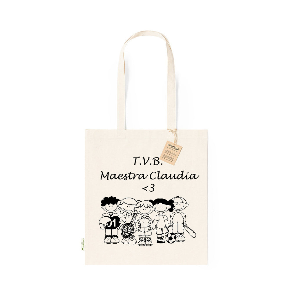 BORSA DI TELA TOTE BAG PERSONALIZZABILE REGALO MAESTRE - Giomel