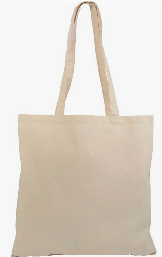 Confezione 10 Pz Tote Bag Shopper in Cotone Naturale