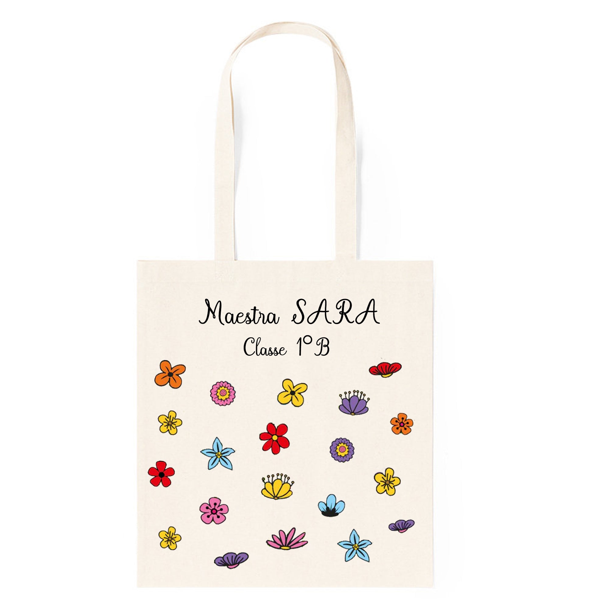 BORSA DI TELA TOTE BAG PERSONALIZZABILE REGALO MAESTRE - Giomel