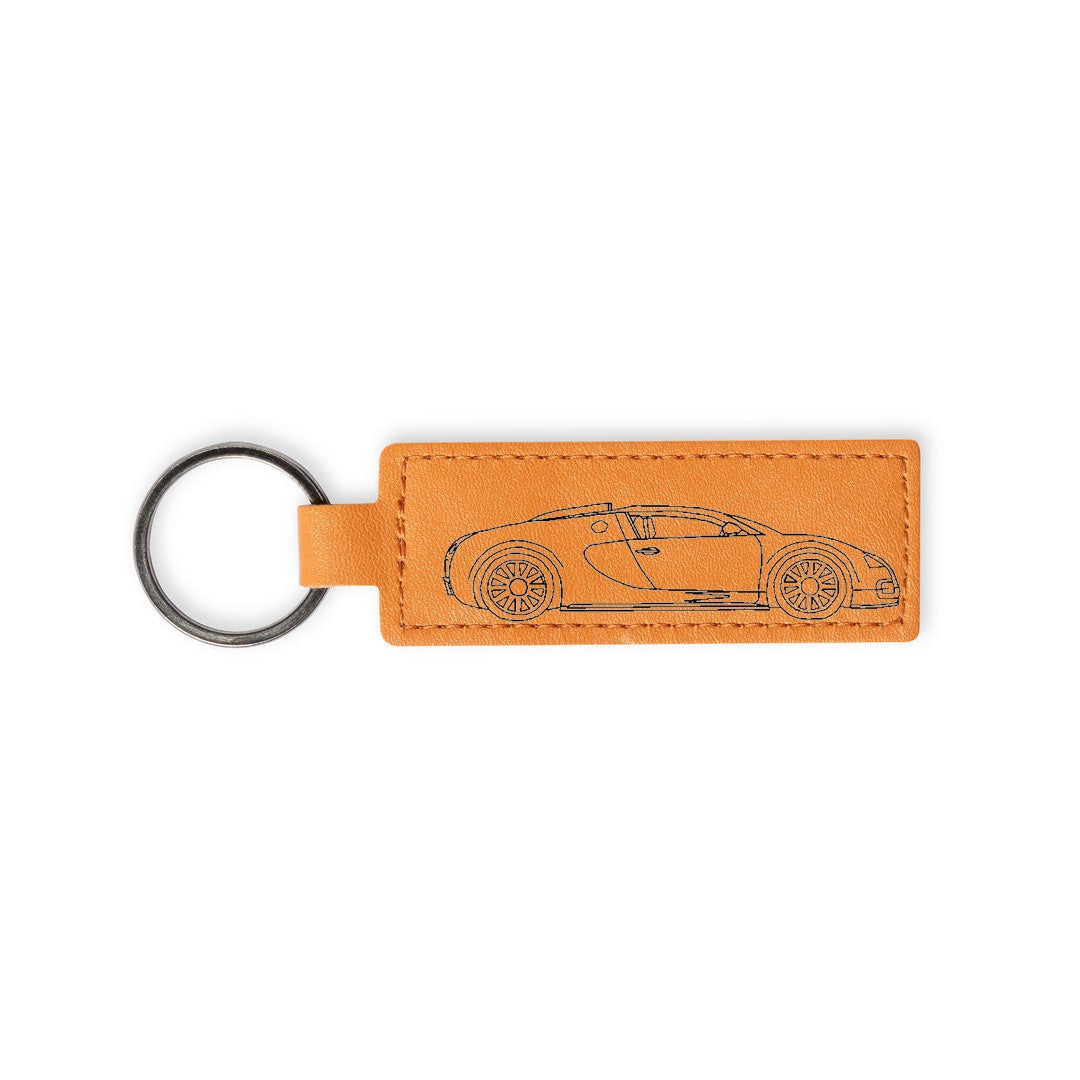 Portachiavi in Pelle Personalizzabile con Incisione Laser Logo/Nome - Giomel