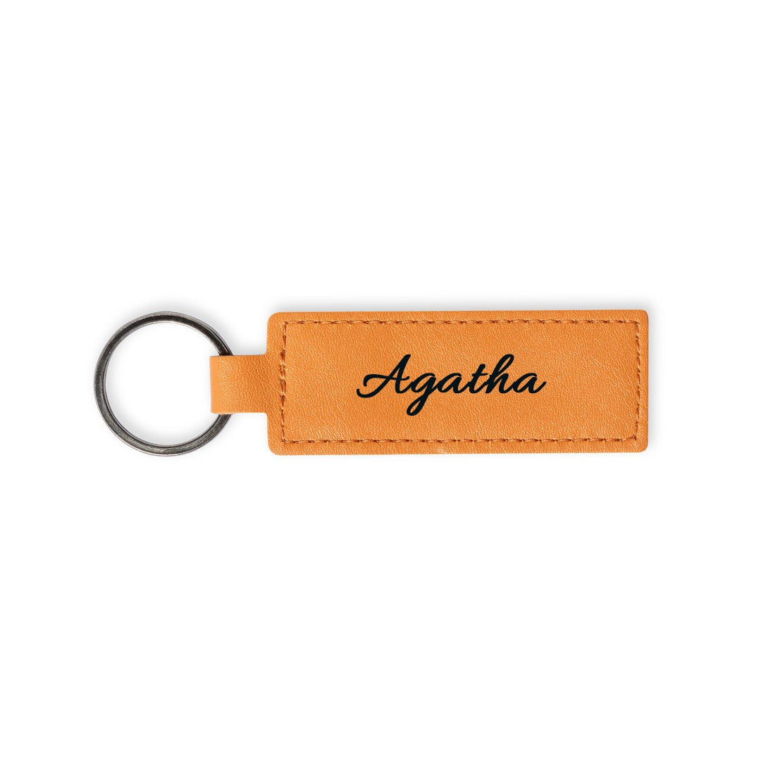 Portachiavi in Pelle Personalizzabile con Incisione Laser Logo/Nome - Giomel