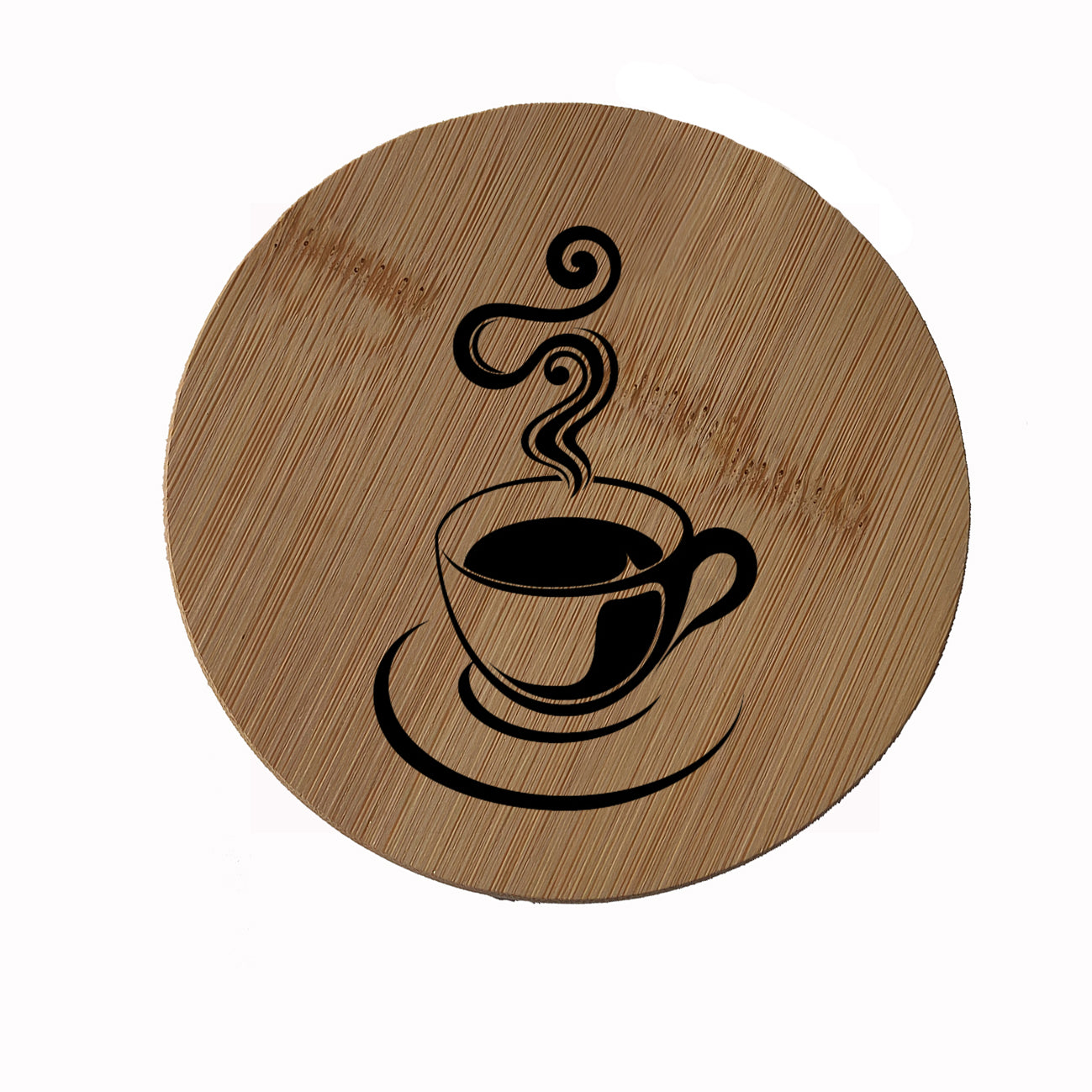Tazza Mug in Vetro con Coperchio in Bambù Personalizzabile con Logo Grafica o Testo Idea Regalo Originale per ogni Occasione - Giomel