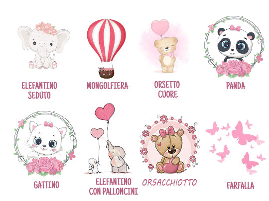 Segnaposto Battesimo Elefantino Rosa Segnalibro con Matita Incisa Personalizzata con Nome e Data 20x7 cm Frase di Papa Francesco oppure a Scelta - Giomel