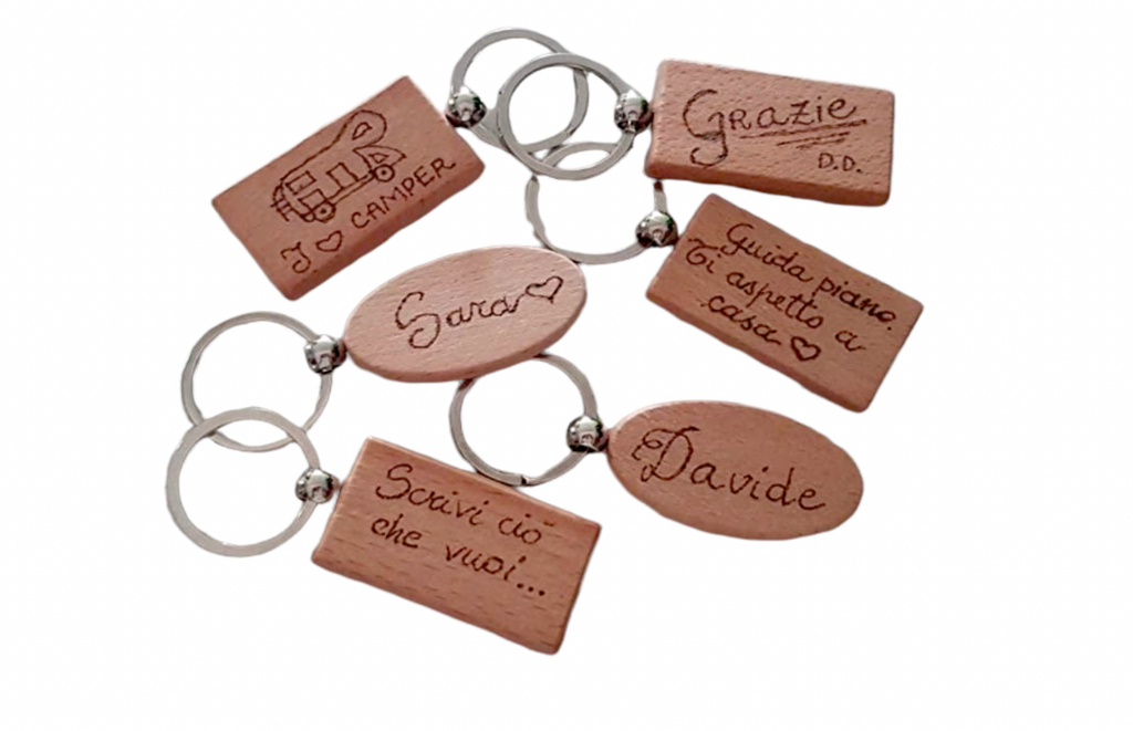 Portachiavi Personalizzato in Bambù - Giomel