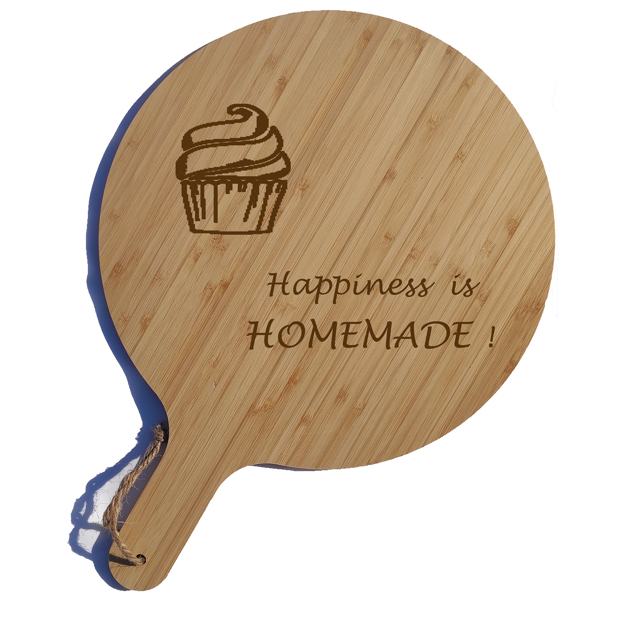 Tagliere Rotondo In Legno Bambù Personalizzato Da Cucina Con Incisione Laser Personalizzata Piatto Rustico Accessori Cucina Multiuso Idee Regalo Originali - Giomel
