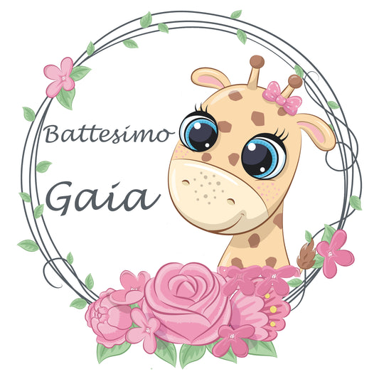 TAGS BATTESIMO CON DIVERSI ANIMALI BAMBINA - Giomel