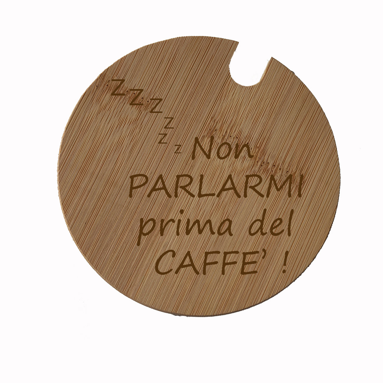 Tazza Mug in Vetro con Cucchiaino e Coperchio in Bambù Personalizzabile con Logo Grafica o Testo Idea Regalo Originale per ogni Occasione - Giomel